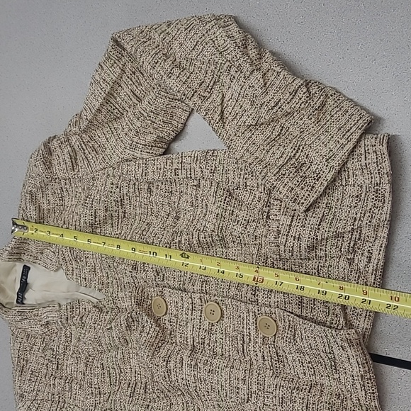 Lafayette 148 Womens Cream/Tan Tweed Textured Blazer Jacket Size 8 - Picture 4 of 12